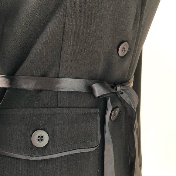 NWOT Kenzie Flutter Sleeve Fitted Black Blazer - Picture 13 of 15